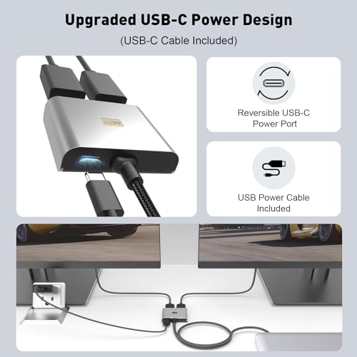 Adaptateur Mini DP vers double HDMI UANTIN pour double écran