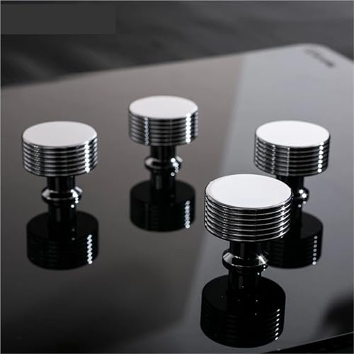 Boutons de meubles en laiton finition chrome brillant chic
