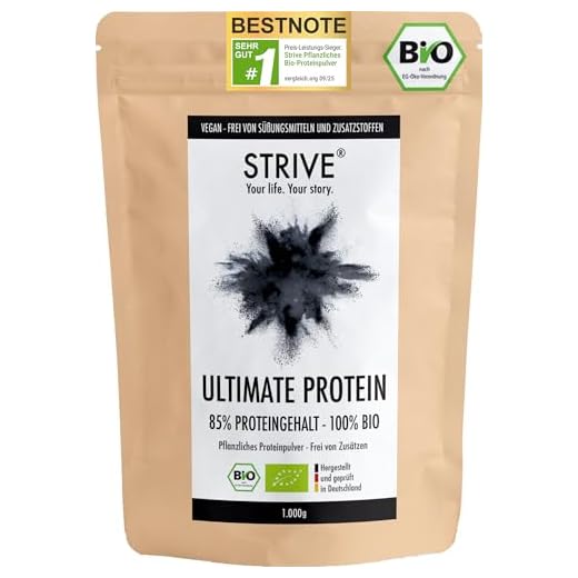 ULTIMATE PROTEIN 100% BIO Vegan - 1Kg - Neutral - 85% Proteingehalt mit allen essenziellen Aminosäuren - Pflanzliches Bio Eiweißpulver aus Reis Erbse Hanf, DE-ÖKO-039, ohne Soja und Süßungsmittel