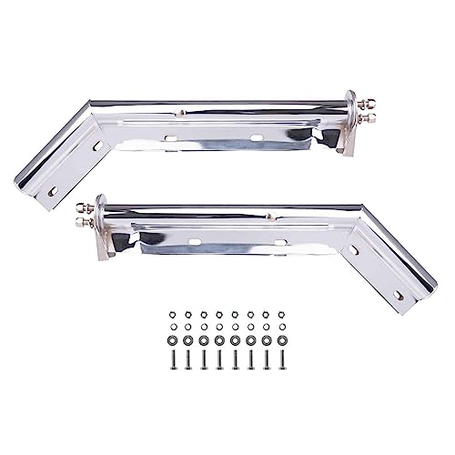 Image of Mud Flaps & Splash Guards, 1 Pair Pack (Chrome, 27.25 inch Angled)