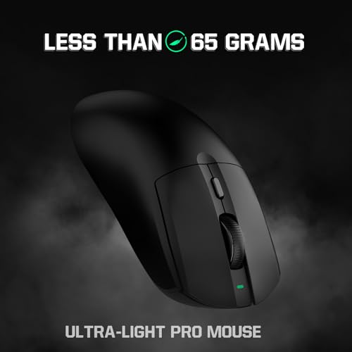 Image of ATTACK SHARK AJ139 G Pro Gaming Mouse 4K Polling Lightweight PAW 3395 Sensor Receiver up to 26,000DPI 6 Programmable Button USB-C Charging Ergonomic Symmetric for Xbox PS4 PC Mac Gamer