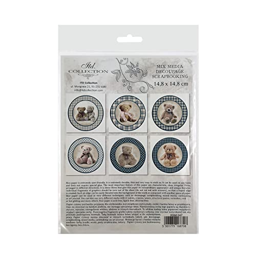 ITD Collection Mini Rice Paper Creative Set 14.8 x 14.8 cm (6 Sheets) - Image 2