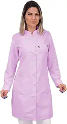 Jaleco feminino acinturado manga longa