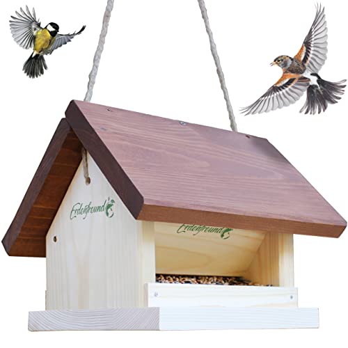 ERDENFREUND® Vogelfutterhaus mit Silofunktion für...