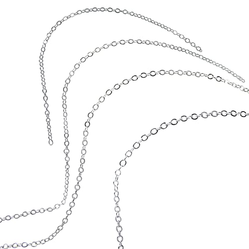 Cadena para bola de embarazo o collar chapado en plata y oro auténtico, joya de 87 o 114 cm con cierre - Regalo para mujer - Diseño francés, Cristal Cover