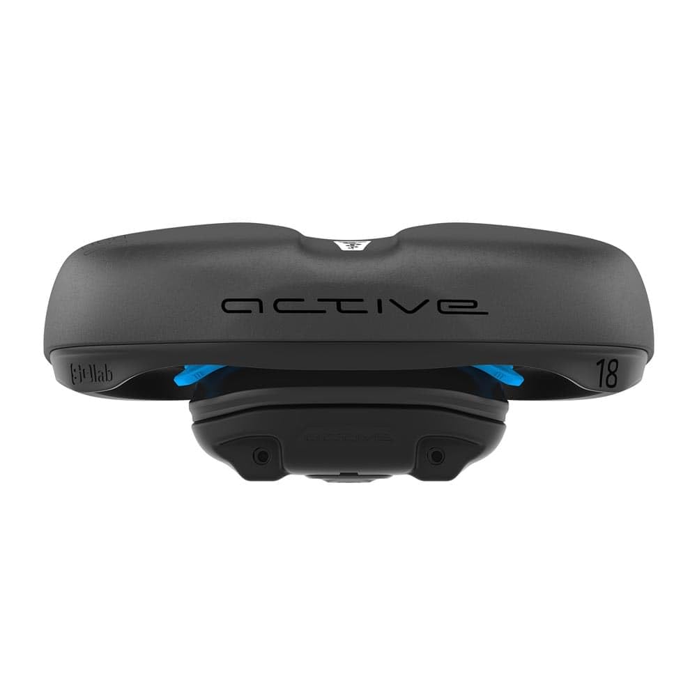 SQlab Sattel 621 M-D Active 2.1, Fahrradsattel Citybike, Komfort Fahrradsattel, ergonomischer Sattel für Damen & Herren, Unisex, in schwarz, 18 cm - 24 cm
