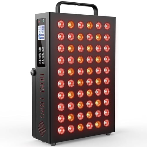 Image of Bequest Red Light Therapy Panel for Face and Body, Quad Wave 660nm 850nm 630nm 940nm Near Infrared Light Therapy Panel Portable Dual Chip LED Device for Body Pain Relief Skin Health Sleep.