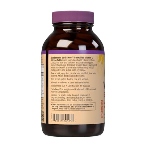 Bluebonnet EarthSweet Vitamin C Chewable Tablets