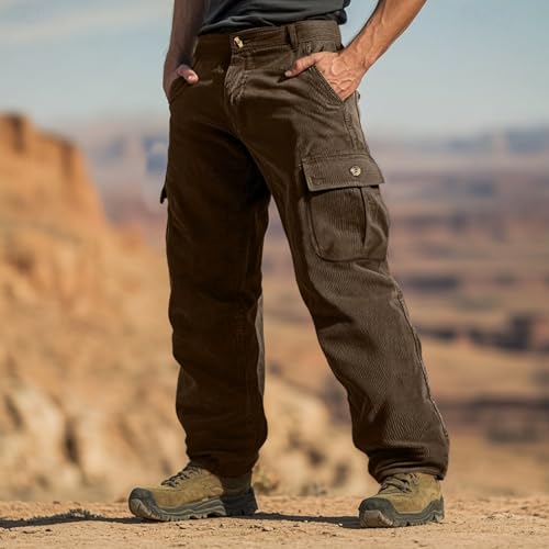 Cargo Work Pants for Men Stretch Waist Big and Tall Stretch Casual Lightweight Elastic Tactical Baggy Trousers2
