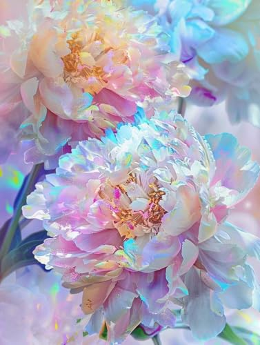 Peinture Diamant Fleurs 5D : Créez Votre Décoration Murale Personnalisée pour le Salon