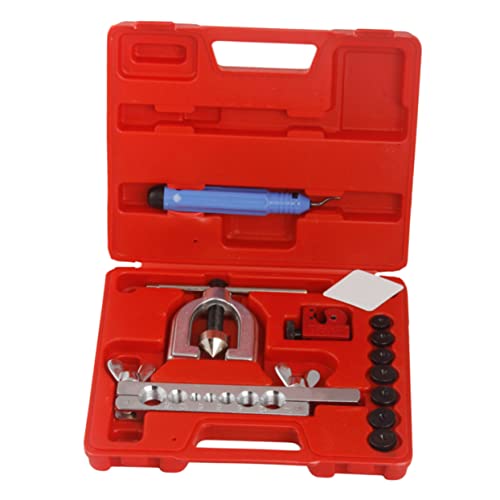 PACKOVE 1set Metric Double Flaring Tool Kit with Mini Cutter Heavy Duty Brake Line Flaring Tool for and Versatile Auto Repair Equipment with Case