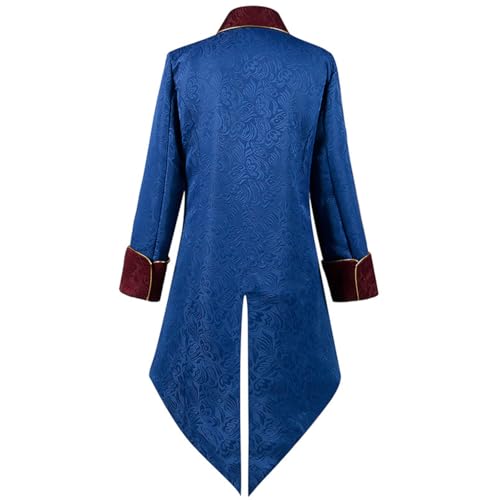 Veste queue-de-pie steampunk pour homme costume gothique medieval tailcoat retro