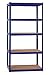 Stagecaptain HR-175 BU Heavyrack regał magazynowy - 5 półek montowanych w zmiennych warunkach - lakierowana konstrukcja metalowa - możliwość przebudowy stołu warsztatowego - nośność na półkę: 175 kg - całkowita nośność 875 kg - niebieski