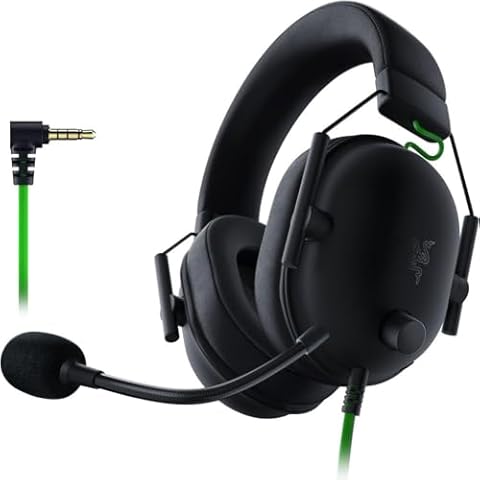 Razer BlackShark V2 X Gaming Headset: 7.1 Surround Sound - 50mm Drivers - Memory Foam Cushion - For PC, PS4, PS5, Switch - 3.5mm Audio Jack - Black Cover