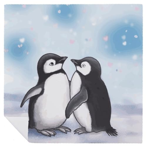 Servilletas de Tela I Love Penguins Poliester Cuadradas 47.5 cm miniatura 6
