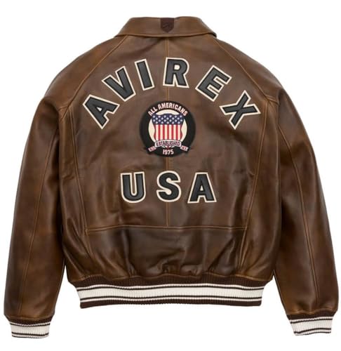 Men pilot Shirt Style real leather jacket | iconic Air force flying bomber jacket for Men(replica)