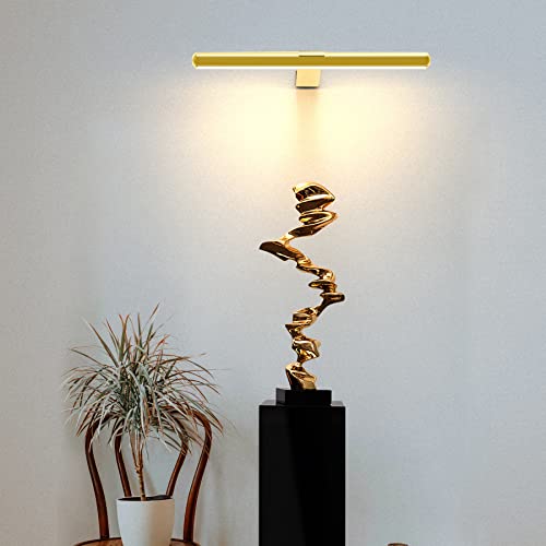 Image of Battery Operated Picture Light Painting Light with Remote, 16'' Wall Art Gallery Display Light,Full Metal Dimmable 300LM Wall Light for Picture Painting Dartboard Gallery Art