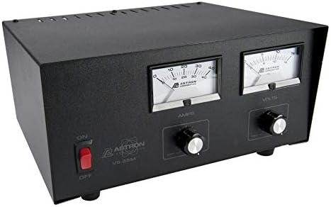 Astron VS-35M-AP Desktop Variable Voltage (2-15VDC) Linear Power Supply with Meters and Anderson Power Poles, 35A Peak, 25A Continuous