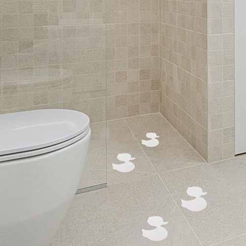 Pegatinas de pato para baño infantil y escaleras seguras con textura antideslizante 6