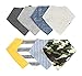 Baby Bandana Bibs | Teething Bibs for Baby Girl & Boy, Newborns, Set of 8 Unisex Baby Bibs and Burp Cloths - Organic, Adjustable & Absorbent Baby Bandana Drool Bibs by Matimati Baby