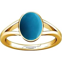 Divya Shakti 5.25-5.50 Carat Turquoise Feroza Gemstone Panchdhatu Adjustable Ring for Mens & Womens