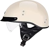 ★ MATERIALE DEL CASCO: questo casco da motociclista a faccia aperta adotta un design di rivestimento confortevole in fibra di carbonio ad alta densità importata, che migliora l'assorbimento degli urti, può assorbire notevolmente gli urti, ha un eccellente effetto ammortizzante ed è estremamente leggero nell'uso (pesa solo 1000 g).