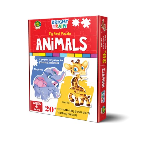 Image of The Book Tree Animals Puzzle 20+ Big Size Piece Jigsaw Puzzle for Preschoolers, Educational Toy for Learning Animals, Gifts for Kids Ages 3 to 6 by Majestic Book Club