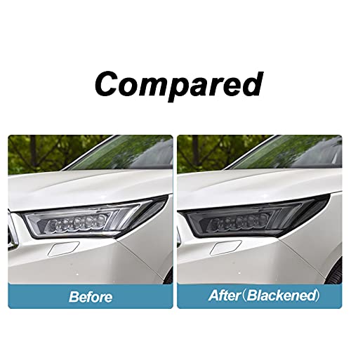 OPisuda Auto koplamp beschermfolie zwart transparant TPU film, Voor Acura MDX 2017 2018 2019 2020 - Image 7