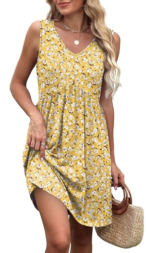 Image of XIEERDUO Summer Dresses for Women 2026 Casual Classy Dress V Neck Swimsuit Coverups Fashion Clothing