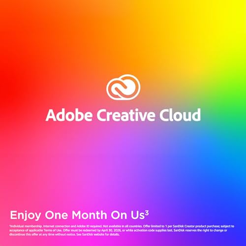 Image of SanDisk 8TB Creator Desk Drive - Up to 1000MB /s, for Laptops and Computers, USB-C, USB 3.2 Gen 2, External Desktop SSD, 1 Month of Adobe Creative Cloud Included - SDSSDT40C-8T00-N25