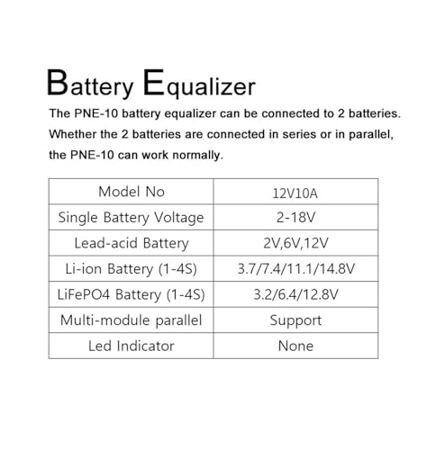 Ecualizador de batería 12V10A elimina fallos de voltaje en sistemas de 24V y 36V 6