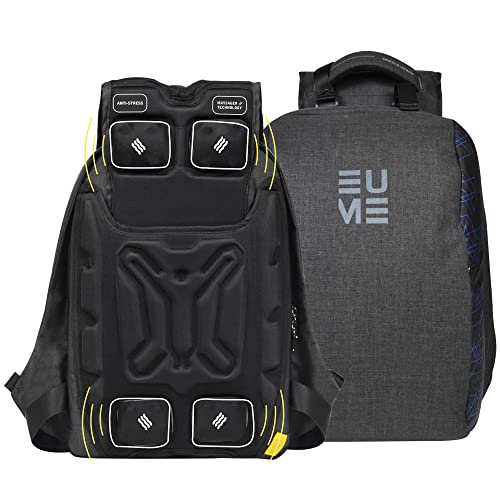 EUME Genx Massager 15.6 inch Laptop Backpack and 26 LTR Backpack with 2 Port USB Charging … (Royal Blue)