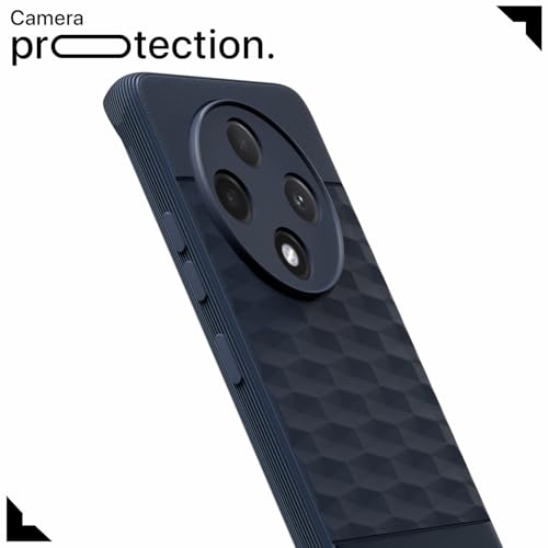 Image of Amazon Basics Back Cover for Oppo F27 Pro Plus 5G| Full Camera Protection | TPU Soft Flexible Shockproof Back Cover(Blue)