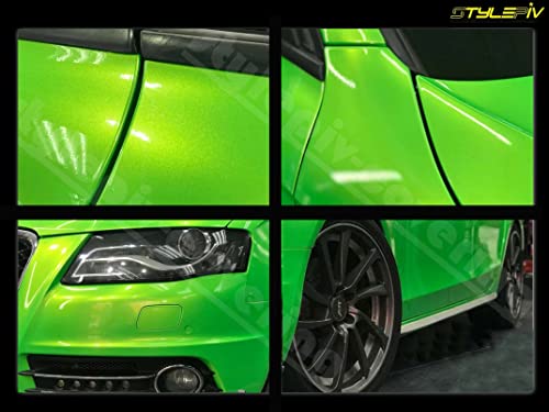 Vinyle adhésif thermoformable vert brillant pearl 152x50cm pour une finition carrosserie premium - 6