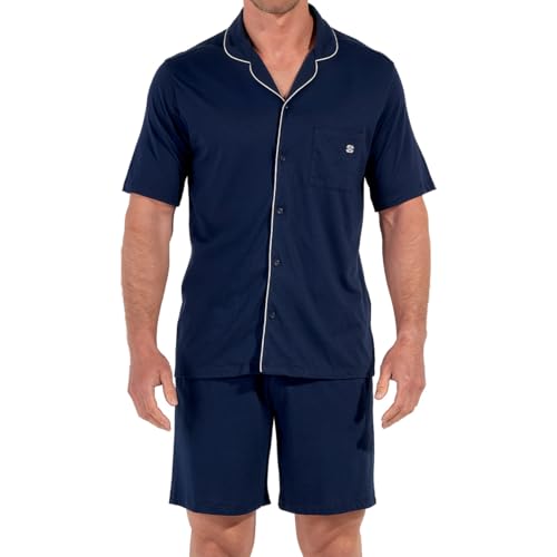HOM Pyjama Court Rafael léger et respirant pour un sommeil frais