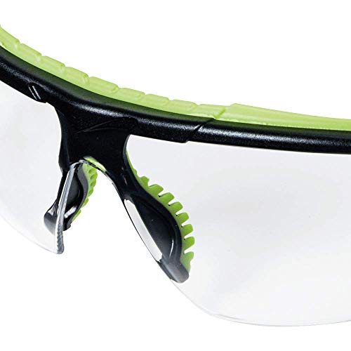 Sellstrom S72000 XP410 SAFTEY GLASSES - CLEAR, ANTI-FOG (K & N Rated), BLACK/GREEN - Image 3