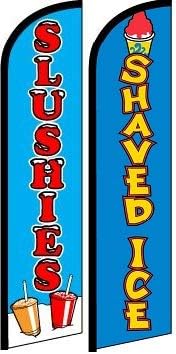 Slushies Shaved Ice Flag Pack of 2 (Mount and Poles are Not Included)