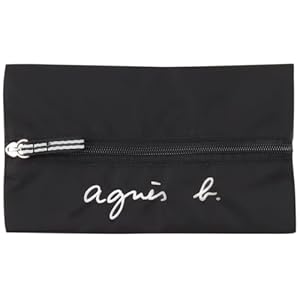 [agnes b.] [アニエスべー] ロゴ 刺繍 ペンケース GL11 E TROUSSE F ブラック" 