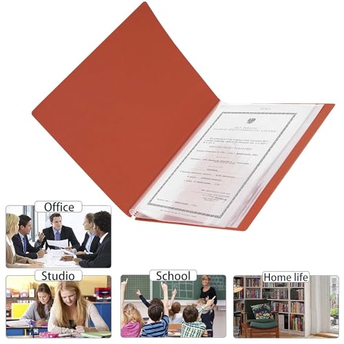 Image of TULMAN 2 Pack 30 Pockets A4 Size Presentation Display Book Folder File Binders for Documents with Plastic Clear Sleeves Document Organizer for School, Office & Personal Use (Assorted Color)