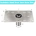 CLLOMAGY Boat Seat Base Mount Boat Seat Pedestal Base Mount Plate for 3/4