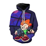 Vendredi Soir Funkin Impression 3D Sweat à Capuche Mode Automne et Hiver Sweats à Capuche Jeune Style Punk Sweat à Capuche décontracté pour garçons Enfants A3 3XL