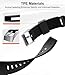 WEHAMU 2025 Watch Band for Samsung Galaxy Watch 8 44mm Band with Case and Tempered Glass Screen Protector TPE Rugged Protective Replacement Cover for Men, Black