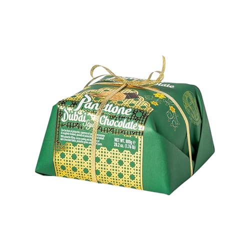 Chiostro di Saronno Panettone Artigianale Dubai Style Chocolate 800 g,