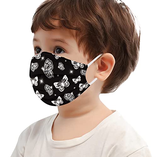 YOYOA 50 Stück Kinder Mundschutz Einweg 3 lagig Mund und Nasenschutz Multifunktionstuch Bandana Staubdicht Einmal Bunt MNS Mundbedeckung Atmungsaktiv Mund-Nasen Bedeckung Halstuch Schals Cover