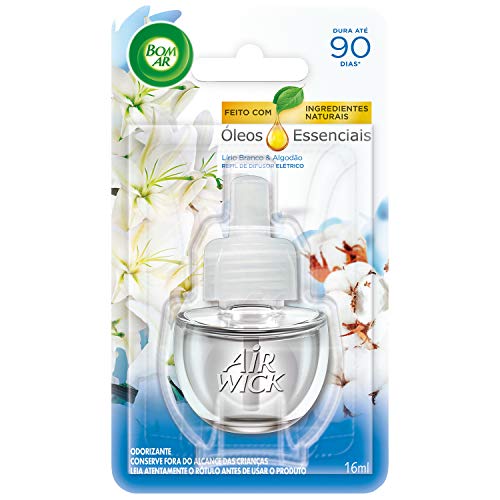 Refil para Difusor Elétrico Bom Ar Lirio Branco e Algodão 16ml