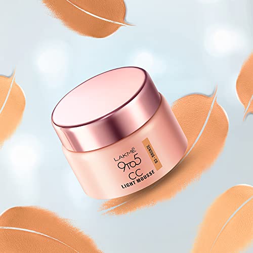 Lakme 9to5 CC Light Mousse with Vitamin E & a Hint of Foundation | Matte finish, Non-Comedogenic, lightweight mousse foundation, 25gm - Bronze - Image 4