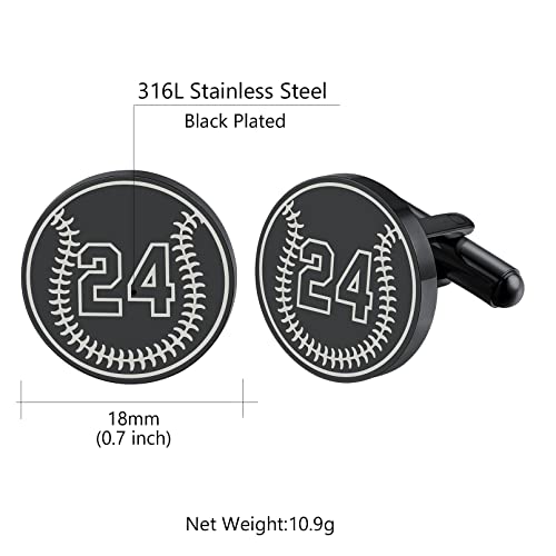 Mancuernillas personalizadas deportivas con placa grabada miniatura 5