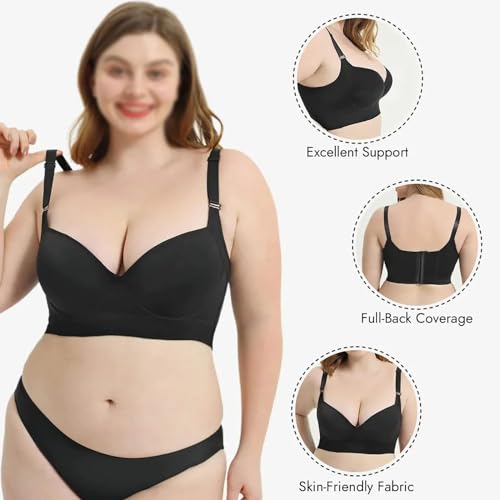 Shapedly Bra, Shapely Bras for Women, Shapedly Back Smoothing Push-Up Bra, Full Coverage Bras for Women Back Fat2