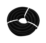 flexibel und reißfest Pool Solarschlauch 38mm schwarzer Poolschlauch 190g/m - 15 Meter