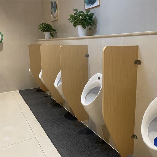Mampara divisoria de urinario panel separador de pared de madera para baño masculino 2